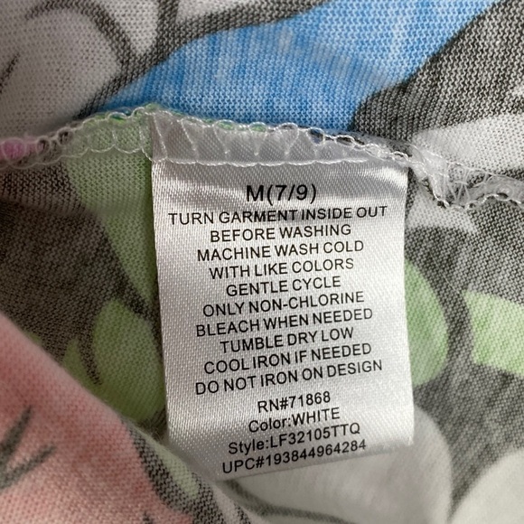 Disney Mickey Mouse White Purple Tank Top Women's Medium NEW - Picture 6 of 7